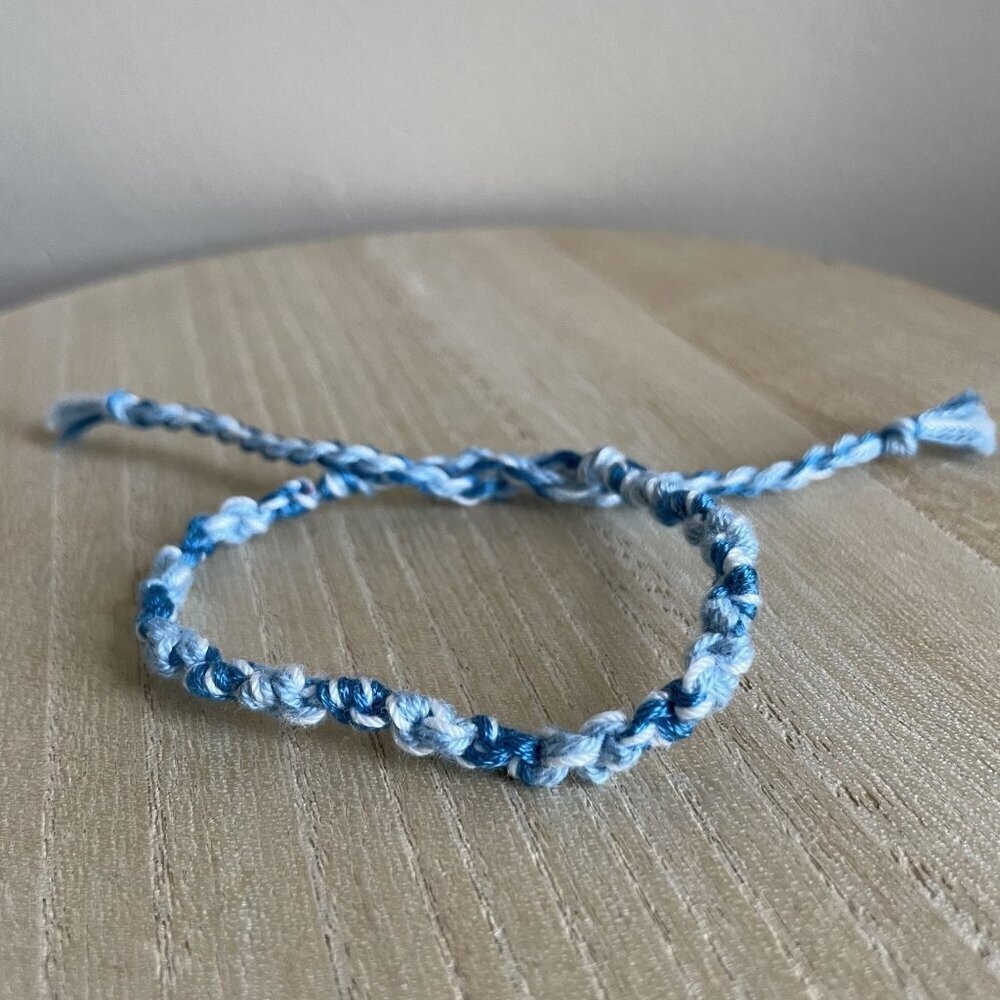 Audra Bracelet, anklet, trendy, comfortable, tie, embroidery thread, woven, gift